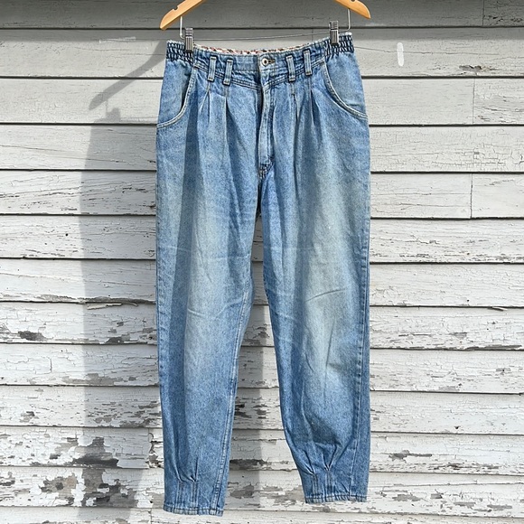 Vintage Lee pleated acid wash high rise - Picture 1 of 7